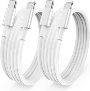 2 Pack 3ft iPhone Fast Charger Cable, [Apple MFi Certified] USB C to Lightning Cable Long,Type C Port Support Quick Apple Charging Cord for iPhone 14 Pro/14/13 Pro/12 Pro Max/12 Mini/11 Pro/XS/XR/iPad