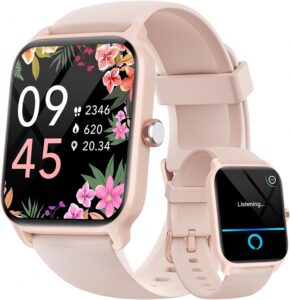 Smart Watch for Women Android & iPhone, Alexa Built-in [1.8" HD Screen] IP68 Waterproof Fitness Watch with Bluetooth Call (Answer/Make), Heart Rate/Sleep/SpO2 Monitor, 105 Sports Trackers